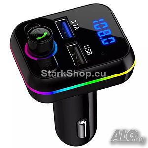RGB USB FM Трансмитер с Bluetooth 2 USB