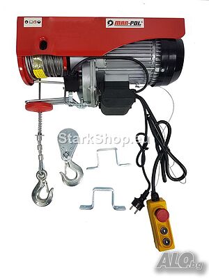 Електрическа въжена лебедка 400 / 800 кг 12 м 1300W Mar-Pol