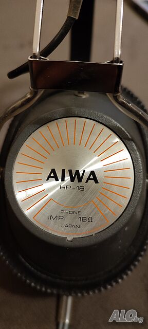 Vintage Слушалки aiwa hp-18 Monaural тип 100 Ohm Слушалки с микрофон