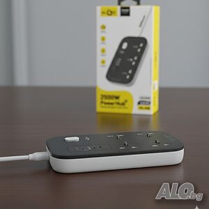 Разклонител KL GO PS-300 2500W с USB зареждане и защита за безопасност и комфорт в дома и офиса