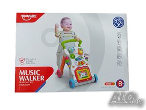 Бебеша музикална играчка за прохождане тип Walker