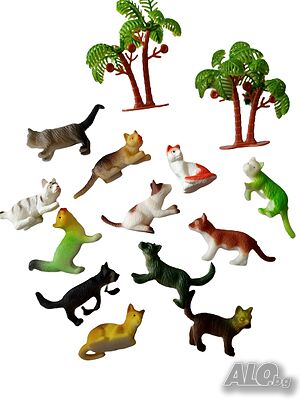 Игрален комплект от 12 котенца или кученца