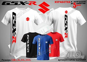 SUZUKI GSX-R тениска t-white-suzGSXR