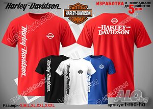 Harley Davidson тениска t-red-hd