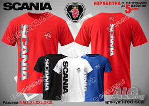 SCANIA тениска t-red-sca