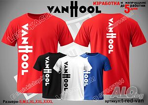 Van Hool тениска t-red-van