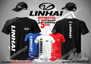 Тениска и шапка Linhai st-black-lin