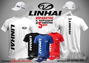 Тениска и шапка Linhai st-white-lin