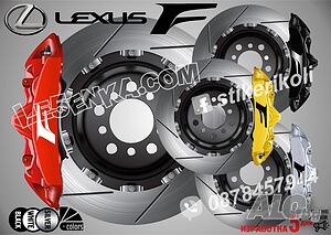 Lexus F Sport надписи за капаци на спирачни апарати стикери лепенки фолио