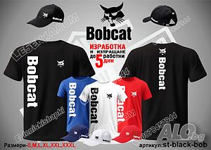 BOBCAT тениска и шапка st-black-bob