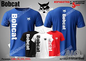 BOBCAT тениска t-blue-bob