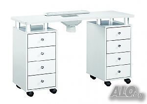 Маса за маникюр с прахоуловител 122 x 48 x 77 см