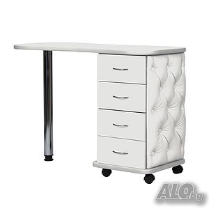 Маса за маникюр Style - бяла 105 x 42-50 x 75 см