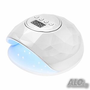 Лампа за сушене на нокти UV Led 86W - бяла, розова, виолетова перла