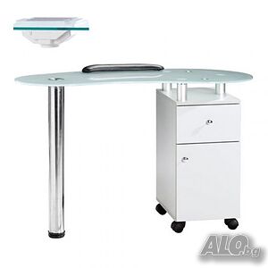 Маса за маникюр с прахоуловител Beautyfor - 119 х 51 х 78 см - 25W
