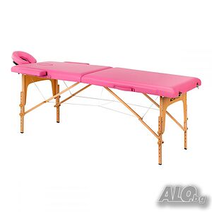 Преносима двусекторна кушетка Comfort Activ Fizjo - розово 213 х 92/81 х 62/81 см