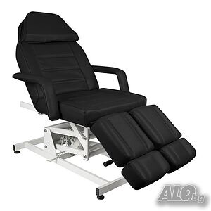 Стол за педикюр Azzurro 673AS (1 мотор) 117 х 63/85 х 60/84 см - черен