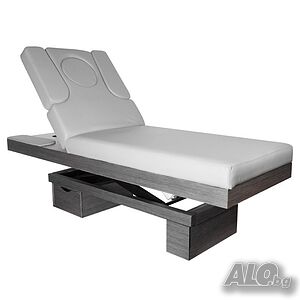 Спа кушетка Azzurro 815B (2 мотора ) 202 х 75 х 63/91 см - с отопление / сив