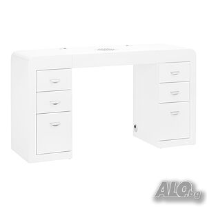 Маса за маникюр с прахоуловител 314 бяло 145 x 48 x 80 см - 24W