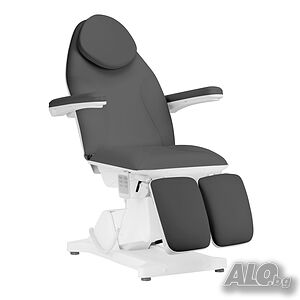Стол за педикюр Sillon Basic (3 мотора) - бял/сив