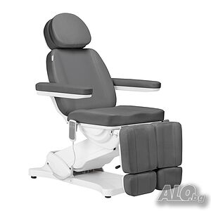 Стол за педикюр Sillon Classic (2 мотор) - сив/бял