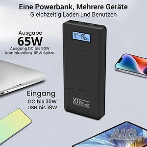Външна батерия за зареждане на лаптоп XT-20000QC3 20100mAh 5V 65W Power Bank Бързо зарядно