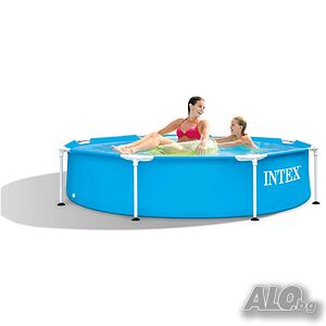 Сглобяем басейн Intex 28205NP 1828л 244см Голям басейн