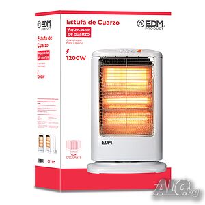 Кварцова печка EDM 1200W Кварцов отоплител Електрическа кварцова печка нагревател