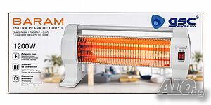 Кварцова печка Baram 1200W Кварцов отоплител Електрическа кварцова печка нагревател
