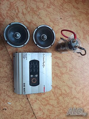 Усилвател GELHARD 640W+филтър и колони