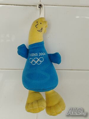 Плюшен сувенир талисман на Олимпиадата Атина -2004 год.