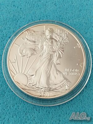 Американски орел сребърен $1-1oz-31.10 гр. От 2011 год.