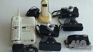 Ретро телефони Panasonic, Segem, фотоапарати Skina и Смена 8