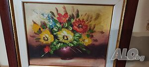 Картина Цветя, масло на платно 30/40