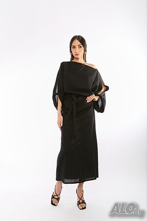 Ленена Рокля Melani - Черна
