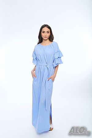 Ленена Рокля Rosaline - Небесно Синя
