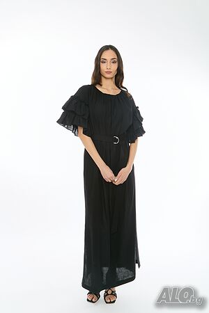 Ленена Рокля Rosaline - Черна