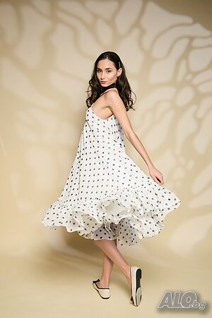 Рокля Josepha Polka Dot - Бяла
