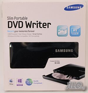 Samsung Slim External USB DVD-Writer SE-208DB/TSBS
