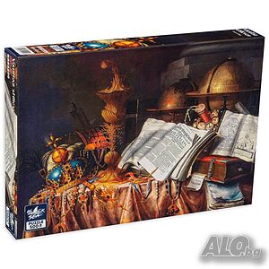 Пъзел Black Sea Vanitas stilleven Еверт Колиер - 500 части