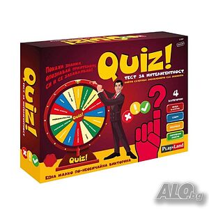 Настолна игра Playland QUIZ - Тест за интелигентност