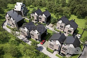 Висок клас затворен жилищен комплекс с къщи и гледка към гр. София във в. з. Малинова долина