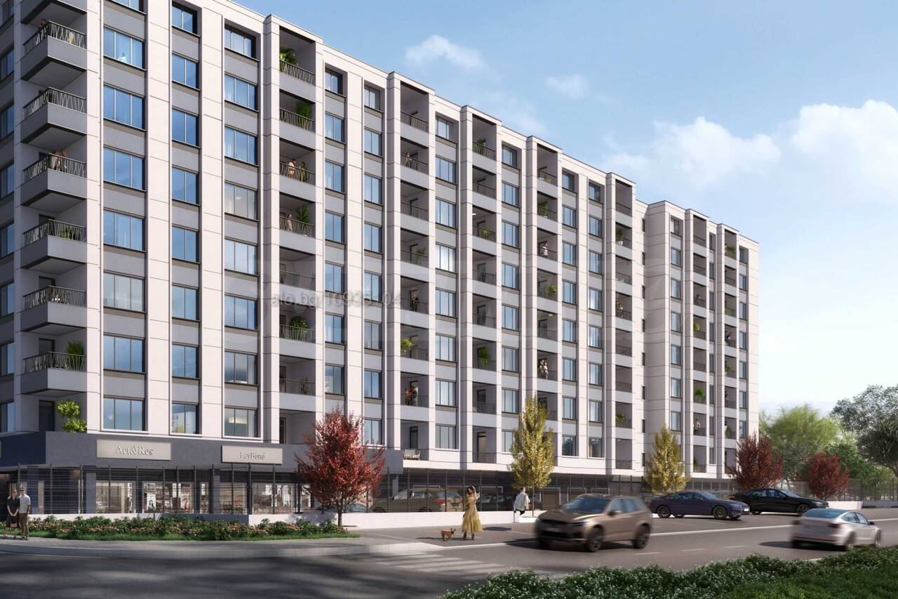 Двустаен апартамент в комплекс Mountain View Obelya, на 35 м от метростанция