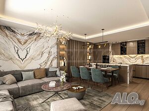 Двустаен апартамент с двор до Paradise Center и метростанция