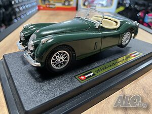 Метална колекционерска количкa BBURAGO JAGUAR XK120 1948 мащаб 1:24