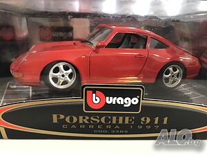 BBURAGO колекционерска количка PORSCHE CARRERA 1997. 1:18