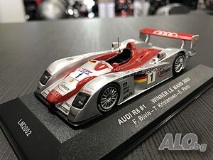 Колекционерски модел метална количка IXO MODELS AUDI R8 LE MANS WINNER