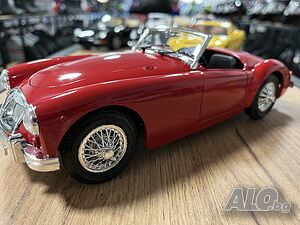 Чисто нова метална колекционерска количка МG A TWIN CAM CABRIO 1:18