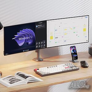 Двоен мониторен държач NB Ergonomic H180