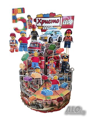 Картонена торта Хартиена торта Lego Лего